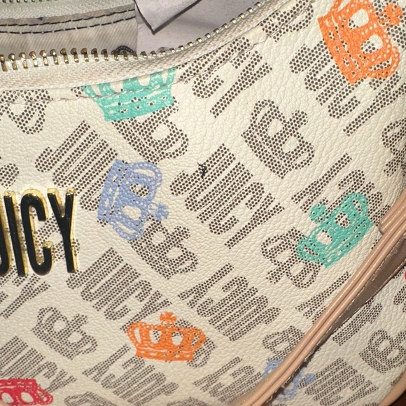 Juicy Couture Beige and Multicolor Logo Shoulder Bag ♥️ - Picture 3 of 11